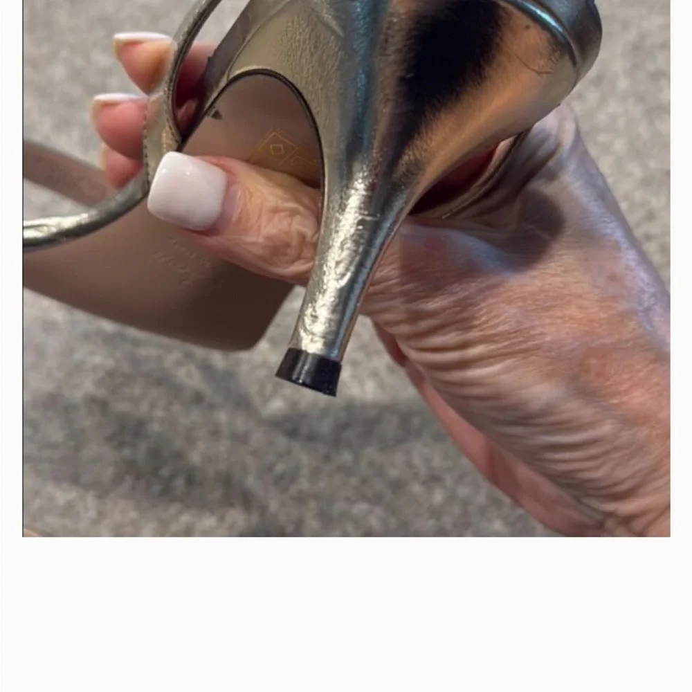 J. Crew Slingback Sandals with kitten heels Sz 8, super cute! Runs small - Picture 7 of 7